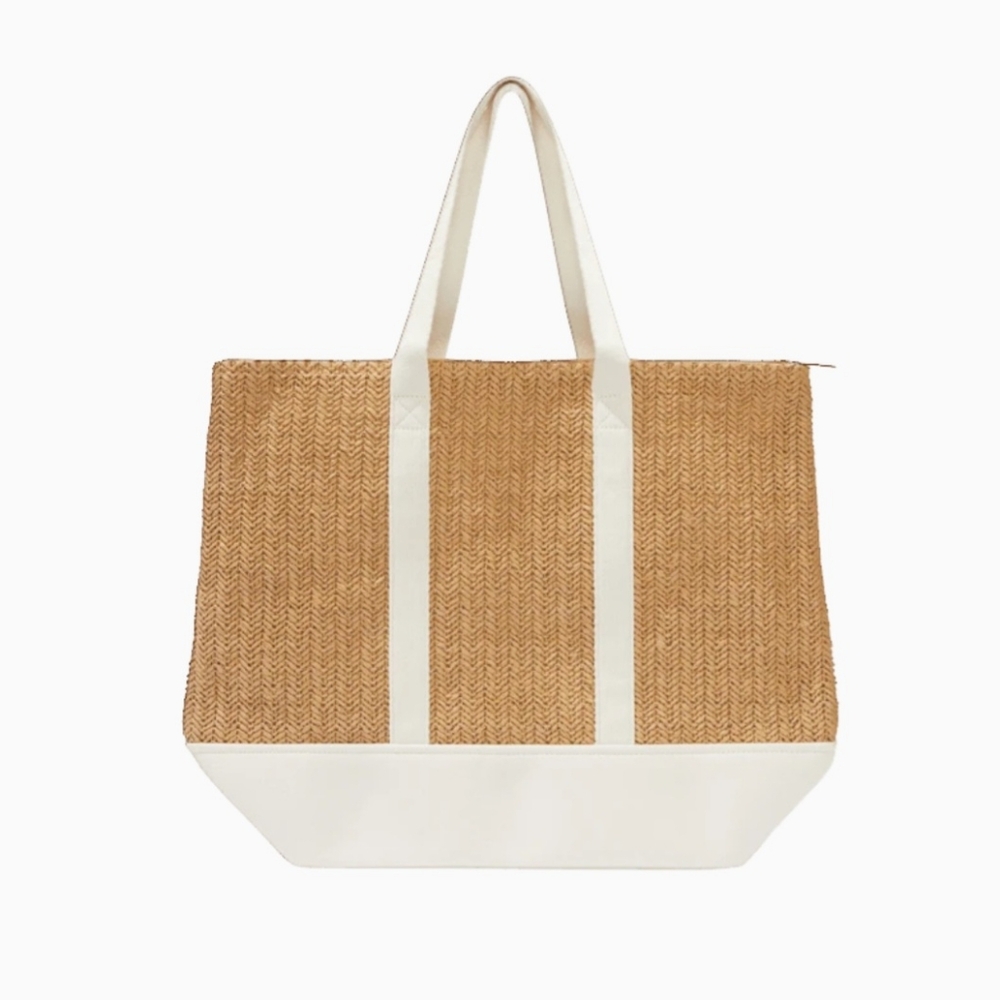 Where's Your Mumu | Sunseeker Tan and Cream Tote Bag